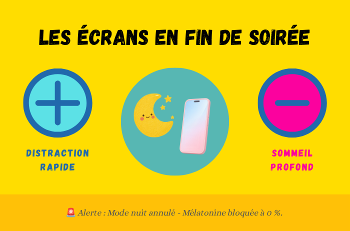 Les écrans en fin de soirée