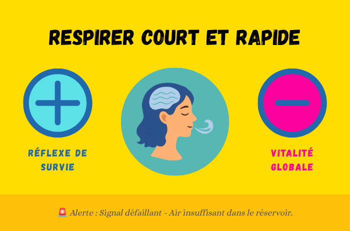 Respirer court et rapide