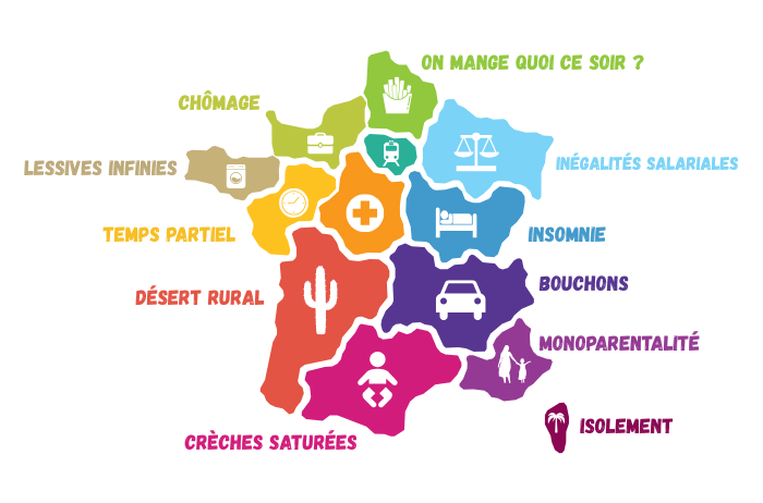 Mamans Sensibles - Featured - Carte France charge mentale