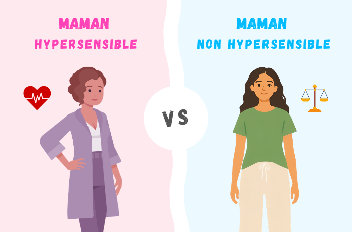 hypersensibilité - maman hypersensible vs non hypersensible